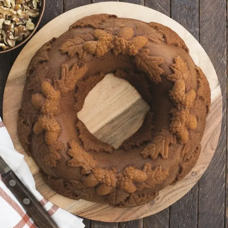 Hot NORDIC WARE Moule à Gâteau Bundt Couronne d'Automne Bronze