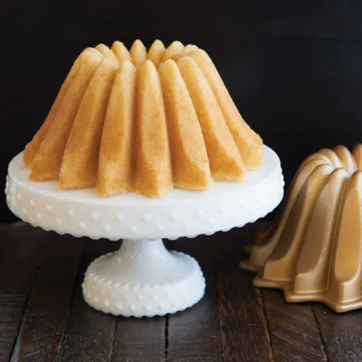 Sale NORDIC WARE Moule à Gâteau Bundt Lotus Gold