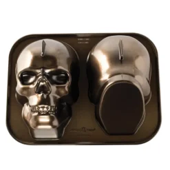 Best NORDIC WARE Moule à Gâteau 3D Tête de Mort Bronze