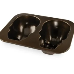 Best NORDIC WARE Moule à Gâteau 3D Tête de Mort Bronze