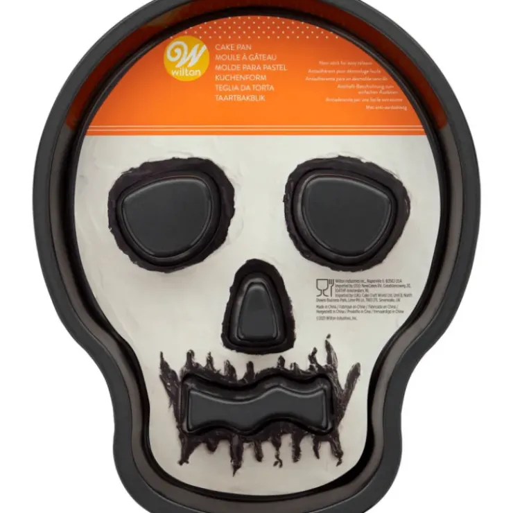 Online WILTON Moule à Gâteau Tête de Mort 24.3x30.2x4 cm