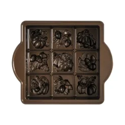 Best NORDIC WARE Moule à Gâteaux Carrés d'Automne (x9) Bronze