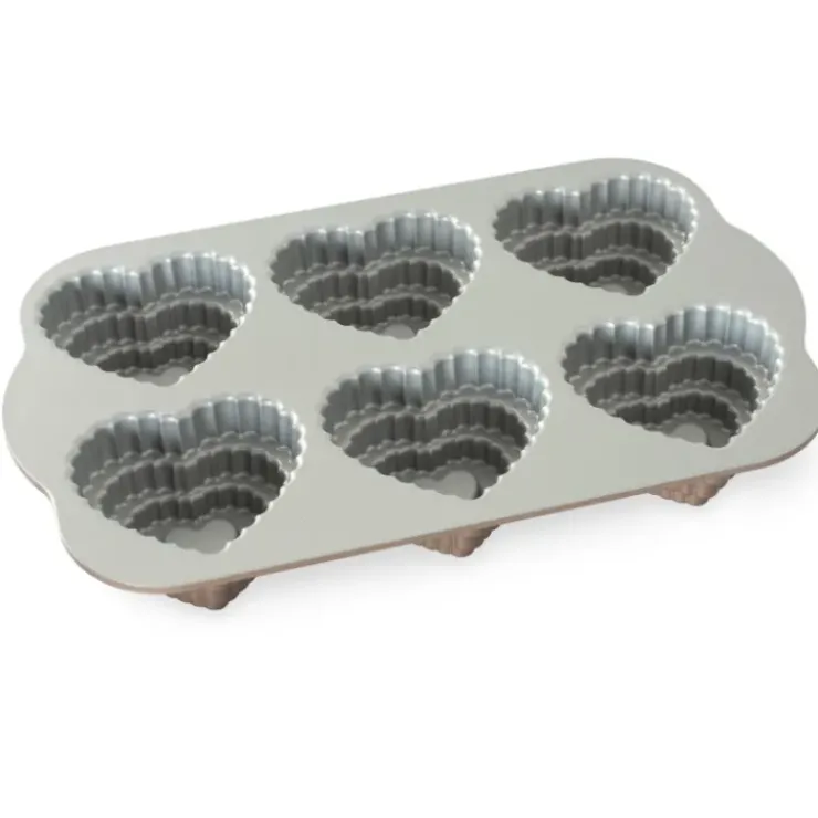 NORDIC WARE Moule à Gâteaux Cœurs à Étages (x6) Toffee