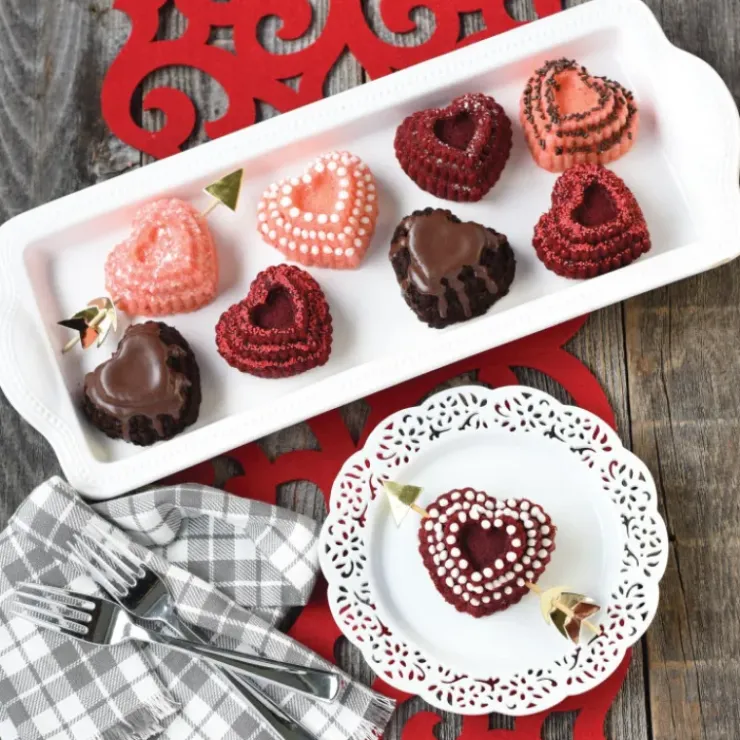 NORDIC WARE Moule à Gâteaux Cœurs à Étages (x6) Toffee