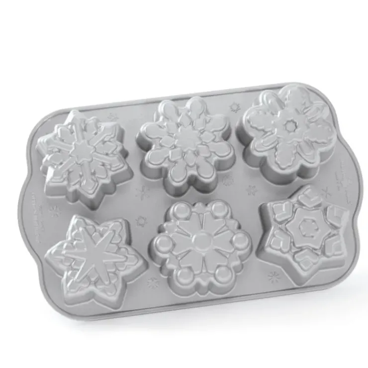 Online NORDIC WARE Moule à Gâteaux Flocons de Neige (x6) Silver