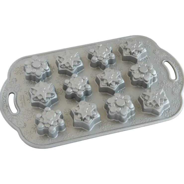 Clearance NORDIC WARE Moule à Gâteaux Flocons de Neige (x12) Silver