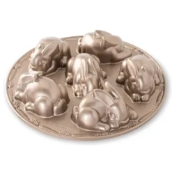 Best NORDIC WARE Moule à Gâteaux Lapins (x6) Toffee