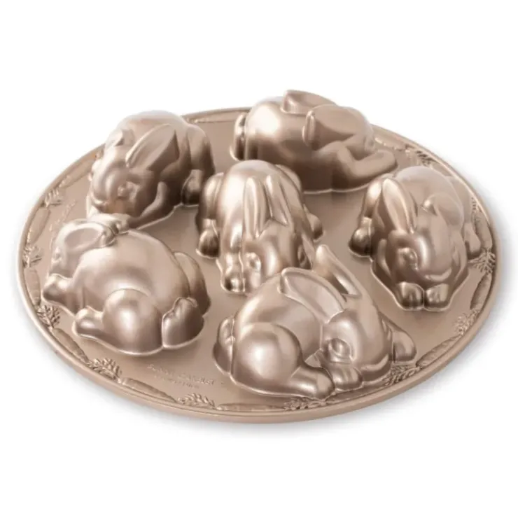 Best NORDIC WARE Moule à Gâteaux Lapins (x6) Toffee