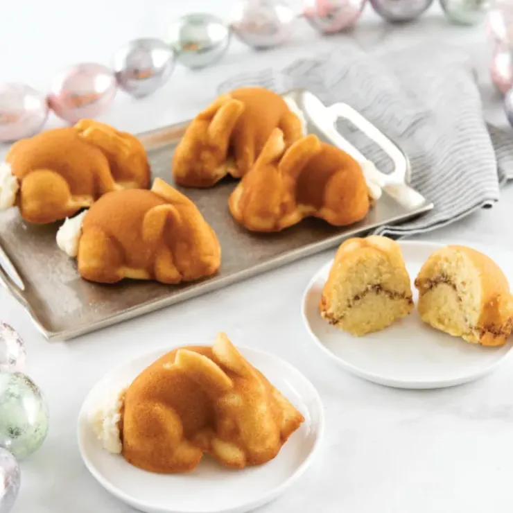 Best NORDIC WARE Moule à Gâteaux Lapins (x6) Toffee