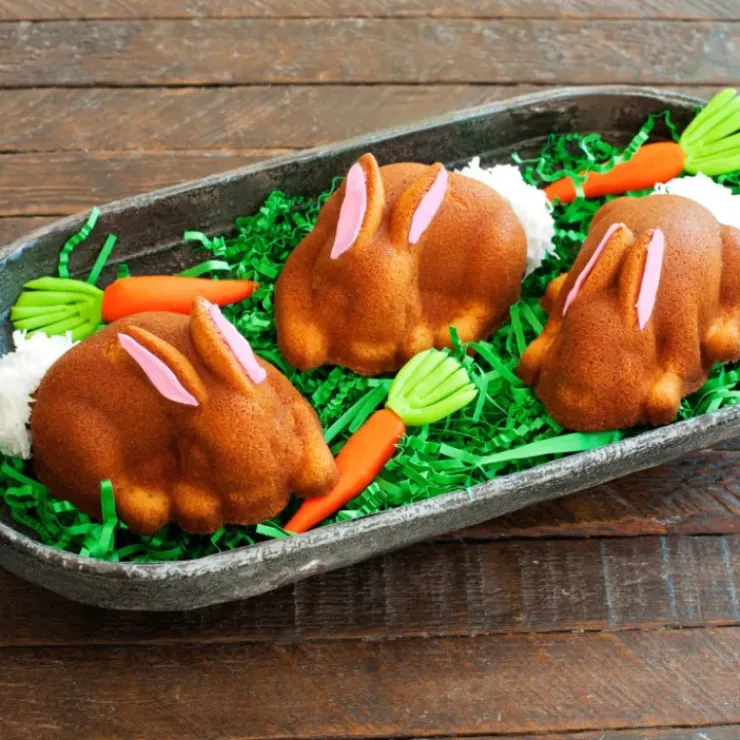 Best NORDIC WARE Moule à Gâteaux Lapins (x6) Toffee