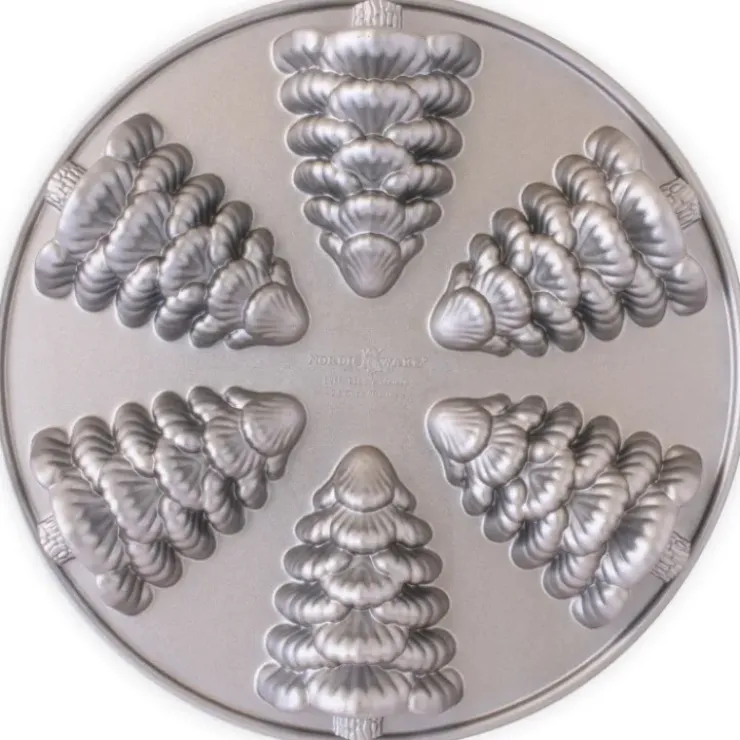 Discount NORDIC WARE Moule à Gâteaux Sapins (x6) Silver