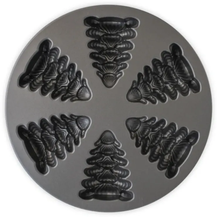 Discount NORDIC WARE Moule à Gâteaux Sapins (x6) Silver
