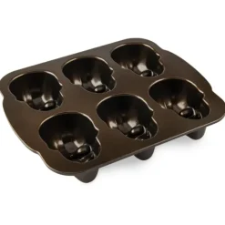 Hot NORDIC WARE Moule à Gâteaux Têtes de Mort (x6) Bronze