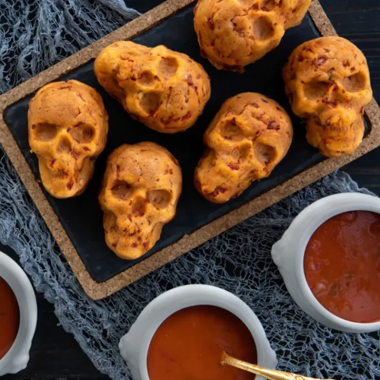 Hot NORDIC WARE Moule à Gâteaux Têtes de Mort (x6) Bronze