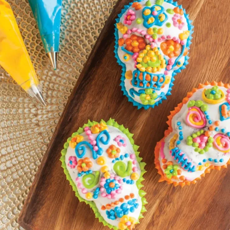 Hot NORDIC WARE Moule à Gâteaux Têtes de Mort (x6) Bronze