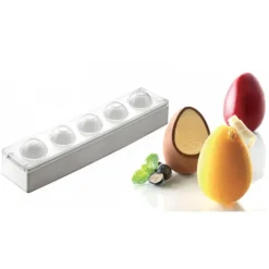 SILIKOMART Moule 5 Oeufs Silicone Ø 50 mm