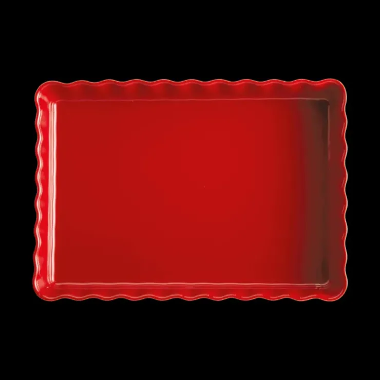 Sale EMILE HENRY Moule à Tarte Rectangulaire en Céramique 33,5 x 24 cm Grand Cru
