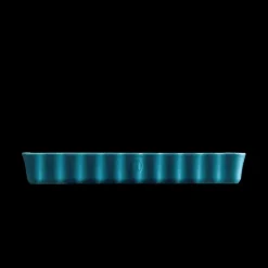 New EMILE HENRY Moule à Tarte Rectangulaire en Céramique 33,5 x 24 cm Calanque