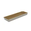 Outlet DE BUYER Moule à Tarte Rectangulaire Inox Perforé Amovible 35 x 10 cm x H 3,5 cm