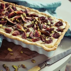 Clearance EMILE HENRY Moule à Tarte Rectangulaire en Céramique 15 x 36 cm Farine