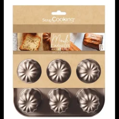 Outlet SCRAPCOOKING Moule Cannelés Antiadhésif 26,5 cm x H 6 cm