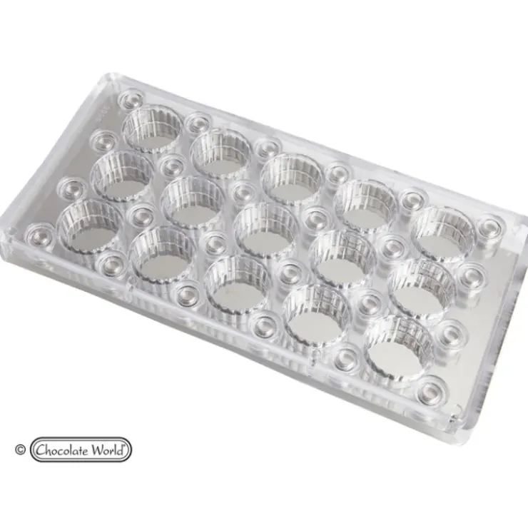 Hot CHOCOLATE WORLD Moule Chocolat Aimanté Rond 3,2 cm (x15)