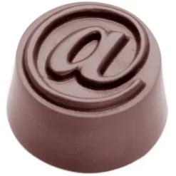 Best CHOCOLATE WORLD Moule Chocolat Arobase Ø 28 mm (x32)