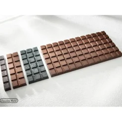 Best CHOCOLATE WORLD Moule Chocolat Barre 6 Carrés (x10)