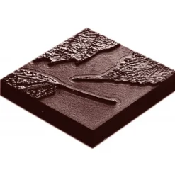 Online CHOCOLATE WORLD Moule Chocolat Carré avec Feuille (x10)