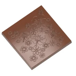 Sale Chocolat Form Moule Chocolat Carré Fleuri 99 mm (x2)