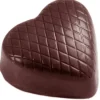 Clearance CHOCOLATE WORLD Moule Chocolat Coeur Strié (x32)