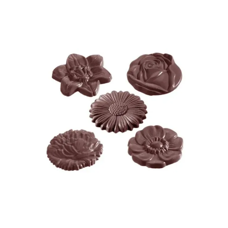 Best CHOCOLATE WORLD Moule Chocolat Fleurs (x10)