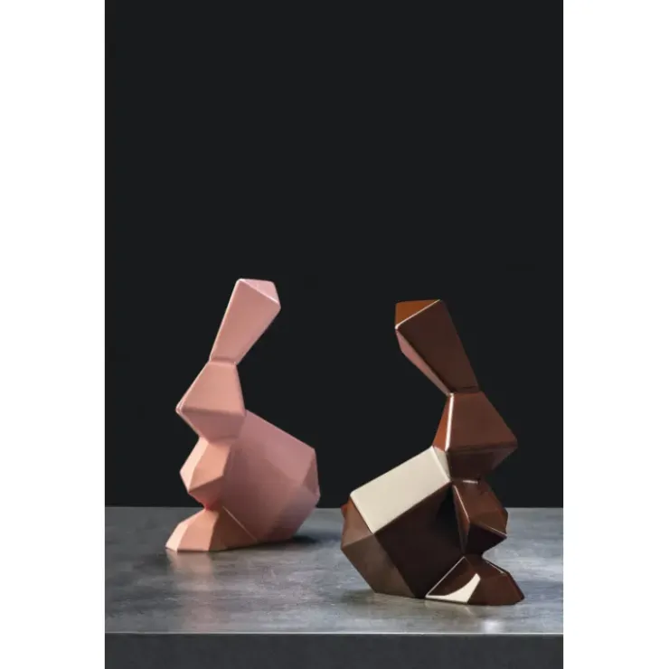 Hot PAVONI Moule Chocolat Lapin Origami 14,5 x 9,5 cm x H 18 cm (x2)