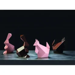Hot PAVONI Moule Chocolat Lapin Origami 14,5 x 9,5 cm x H 18 cm (x2)