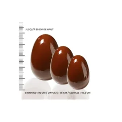 New CHOCOLATE WORLD Moule Chocolat Oeuf Géant 75 cm (x1)