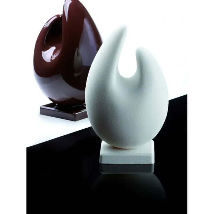 New PAVONI Moule Chocolat Oeuf Organic Ø 13,5 x H 21,5 cm (x2)
