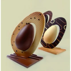 New PAVONI Moule Chocolat Oeuf Penché 13 x 9 cm x H 20 cm (x2)