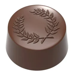 CHOCOLATE WORLD Moule Chocolat Praline Ronde Laurier 31 mm (x21)
