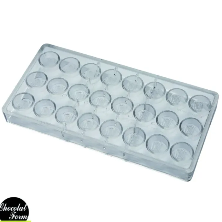 Outlet Chocolat Form Moule Chocolat Praline Ronde Fève 2,8 x 1,3 cm (x24)