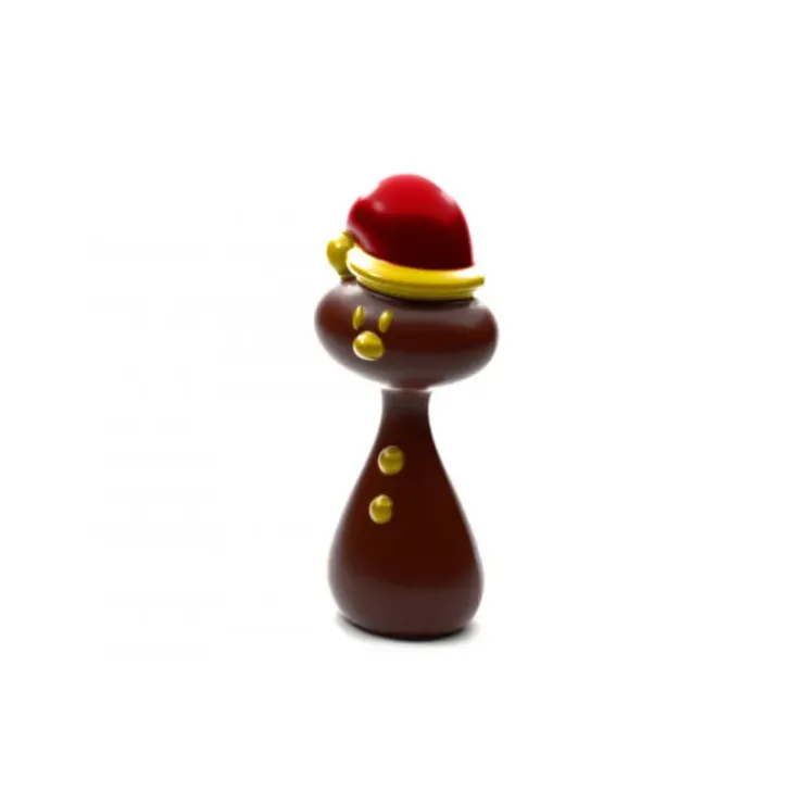 POP CHOCOLAT Moule Chocolat Père Noël et Bonhomme de neige (x4)