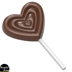 Best Chocolat Form Moule Chocolat Sucette Cœur 5,9 x 5,1 cm (x4) Chocolate Form