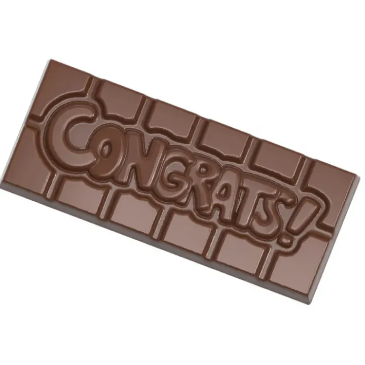 Outlet CHOCOLATE WORLD Moule Chocolat Tablette Congrats (x4)