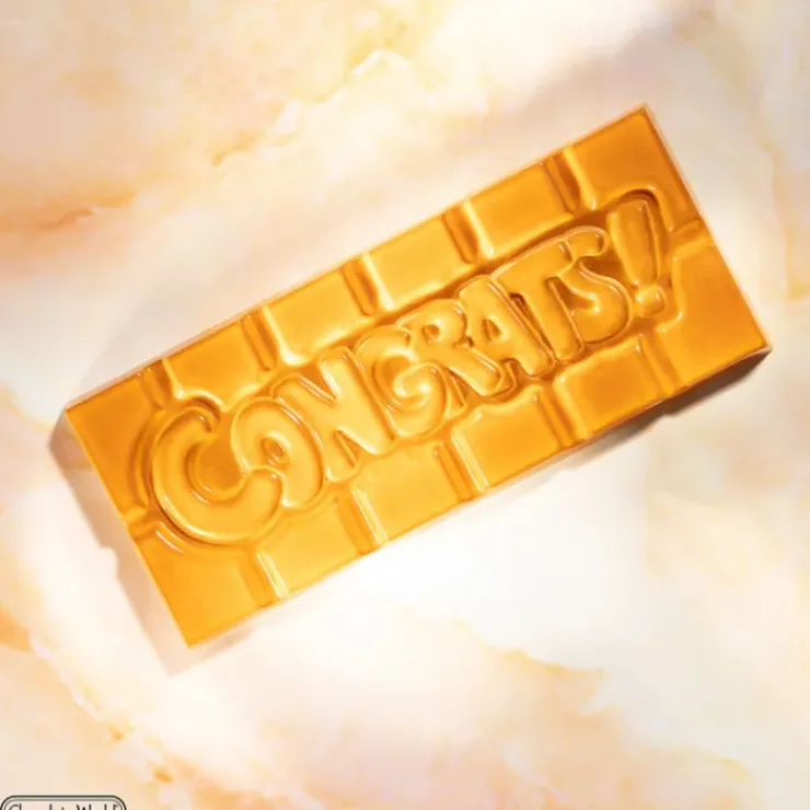 Outlet CHOCOLATE WORLD Moule Chocolat Tablette Congrats (x4)