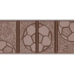 Clearance CHOCOLATE WORLD Moule Chocolat Tablette Football 11,4 x 5 cm x H 0,95 cm (x4)