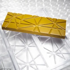 Best CHOCOLATE WORLD Moule Chocolat Tablette Rayures (x4)