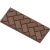 CHOCOLATE WORLD Moule Chocolat Tablette Rectangles Obliques (x4)