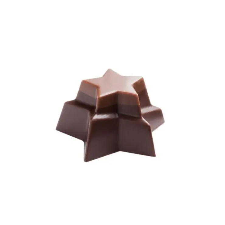 Clearance POP CHOCOLAT Moule Chocolat Étoiles Empilées 36 mm (x24)