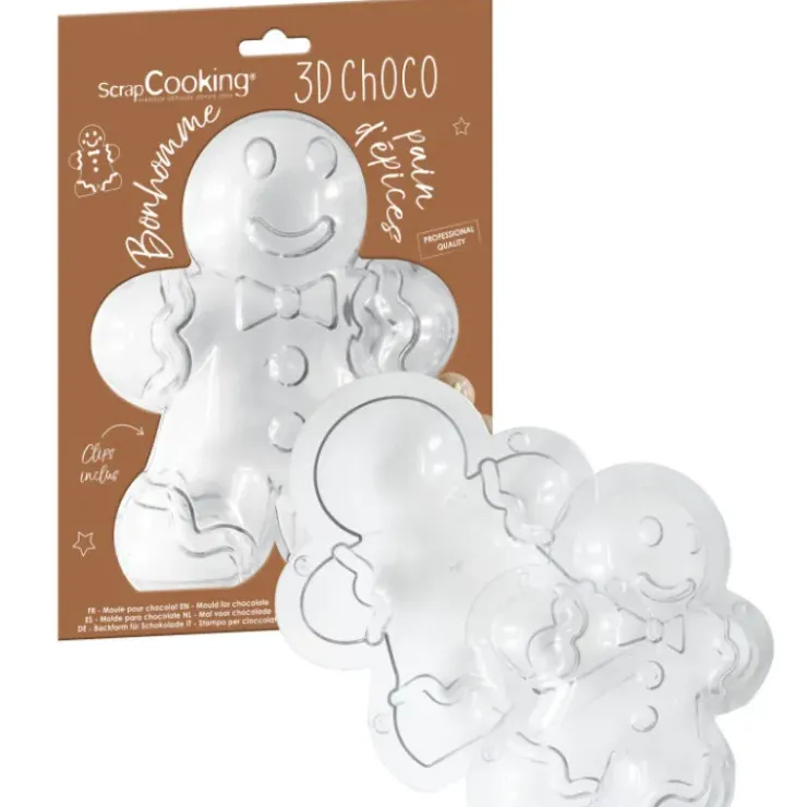 Outlet SCRAPCOOKING Moule 3D Chocolat Bonhomme Pain d'Epices