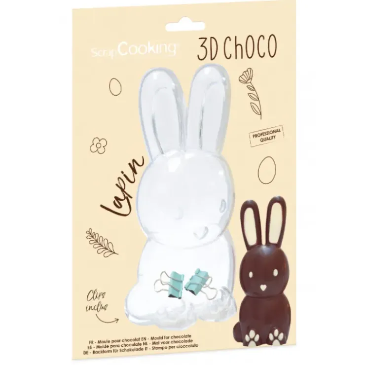 SCRAPCOOKING Moule 3D Chocolat Lapin