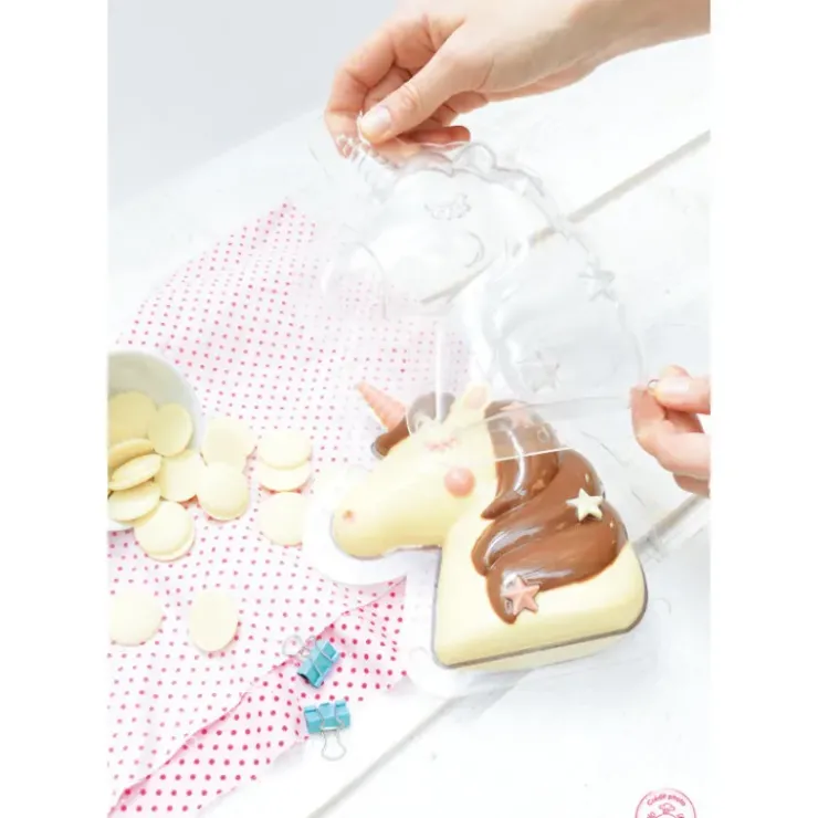 SCRAPCOOKING Moule 3D Chocolat Licorne